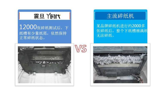 震旦AS106碎纸机与主流碎纸机的对比