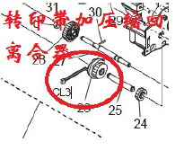 转印带加压缩回离合器